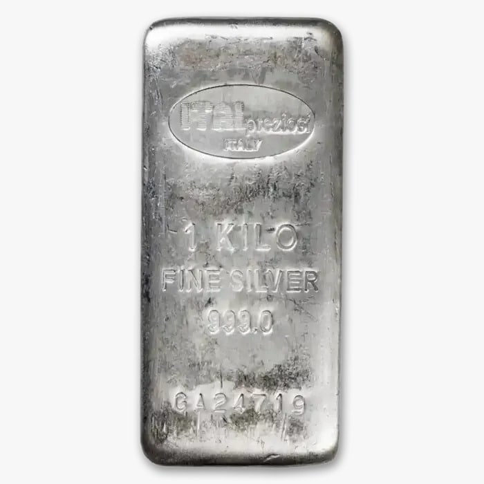 1 Kilo Silver Bar - Random Design - 2
