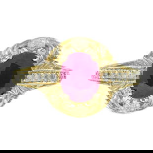 9K Yellow Gold Ruby and Diamond Edwardian Style Filigree Ring: Ring InformationStyle: Art-decoMetal: 9K Yellow GoldTotal weight: 2.93 g. (approx. total weight)Size: US 7Center Gemstones Type: RubyShape: OvalSize: 8 x 6 mm.Number: 1Weight: 1.62 Car