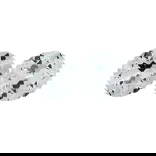 Group of 2 Natural Old European Cut H / SI Loose Diamond 0.82 Ct.& 0.87 Ct.: Natural Old Europian Cut Loose Diamond #1 Size 5.8 mm. / Weight 0.825 carat / H color SI clarity #2 Size 5.8 mm. / Weight 0.875 carat / H color SI clarity Location: This item ships from Bangkok, Thail