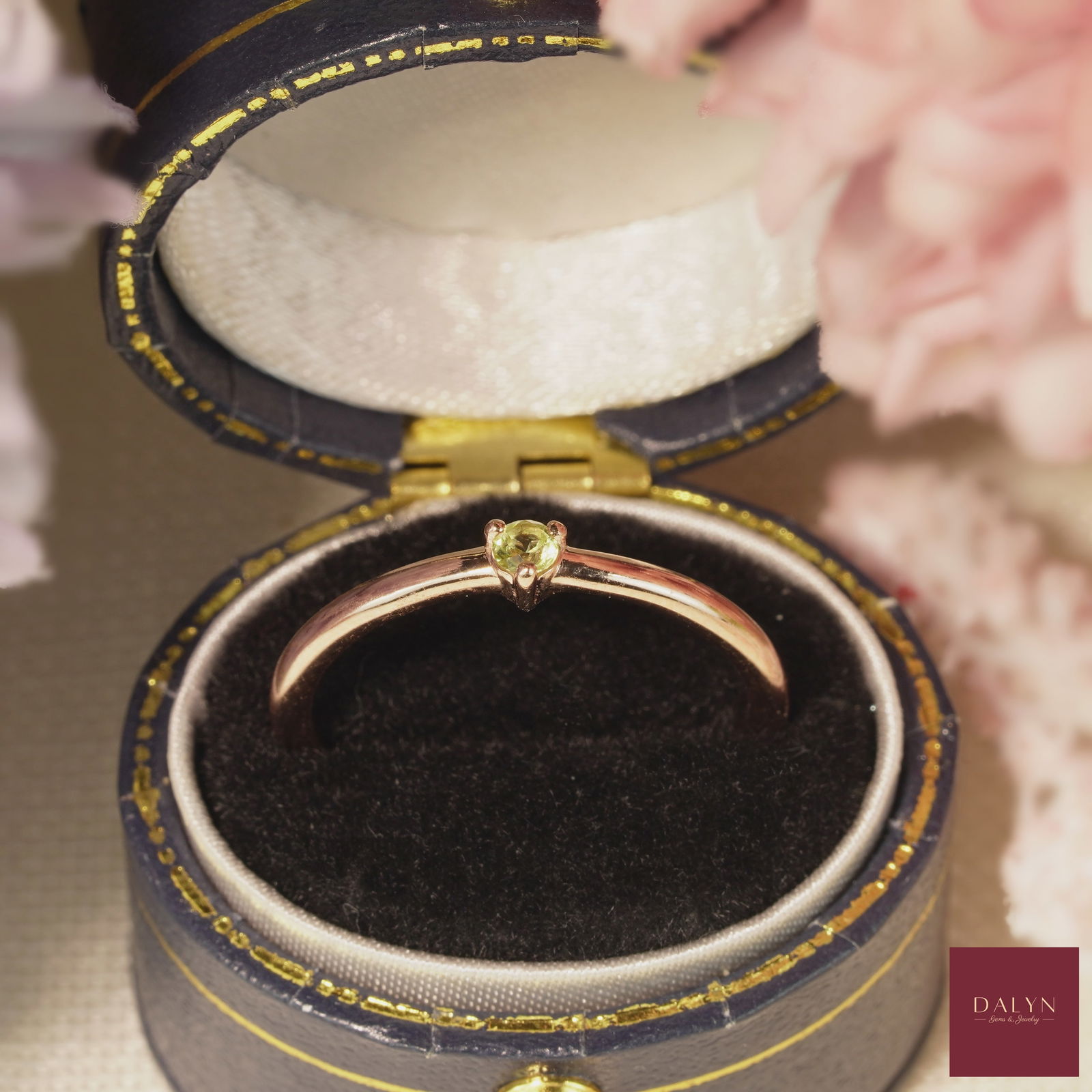 18K Rose Gold Plate Sterling Silver Natural Peridot Ring: No Reserve! 18K Rose Gold Plate Sterling Silver Natural Peridot Ring Stone: Natural Peridot Metal: Gold plated silver 925 Approx. Weight: 1.54 g. Approx. Gemstone Weight: 0.06 carat Size: US7 Location