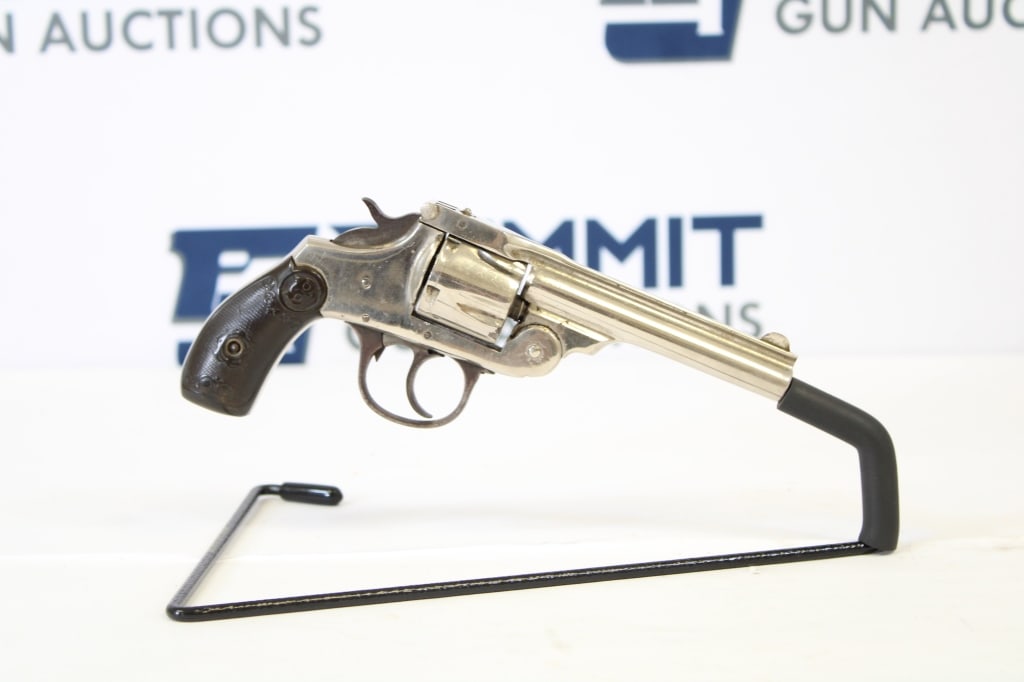 Iver Johnson Top-Break Revolver: This Iver Johnson Arms & Cycle Works revolver is perfect for the collector and appears to be in working condition. Still has its original nickel finish. Sold as-is. Please see photos. - Bore: Dark , A