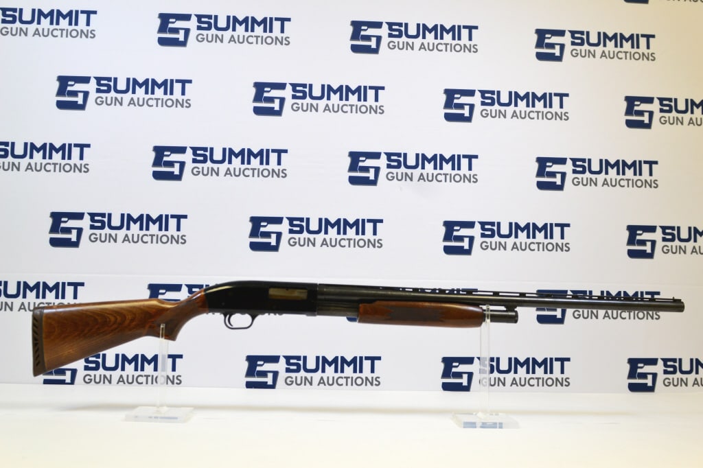 Mossberg 500A 12ga: The Mossberg 500 12ga is a standard pump action shotgun featuring dual extractors, steel-to-steel lockup, twin action bars, and an anti-jam elevator. This 500A comes with good condition wooden furnitu