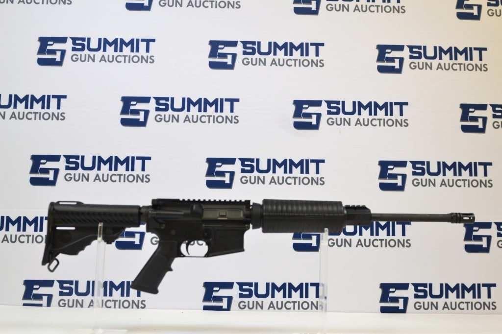 DPMS A-15 5.56: This DPMS A-15 is in good condition. Features a flat-top upper and pic rail gas block. Polymer furniture is in good condition. Chambered in 5.56 with a 1/9twist barrel. Please see photos. - Bore: Shin