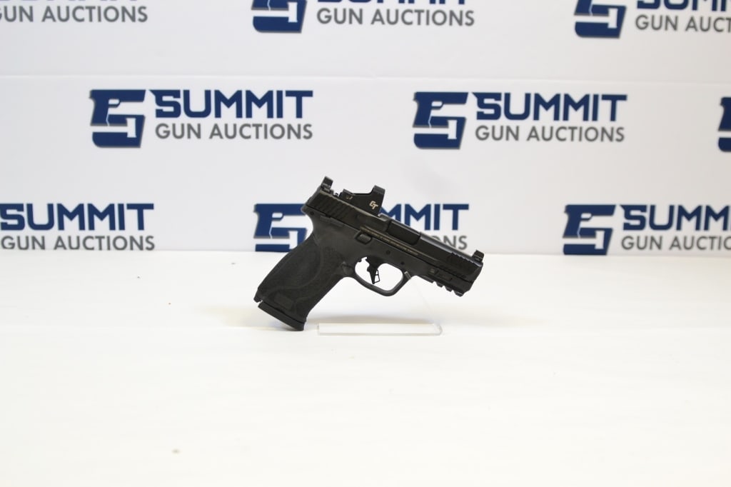 Smith & Wesson M&P 10mm M2.0 Compact 10mm: Up for auction is a Smith & Wesson M&P 10mm M2.0 Compact. This semi-auto pistol comes equipped with a black polymer frame, a selection of different grips, 2 magazines, red dot sight, and picatinny rai
