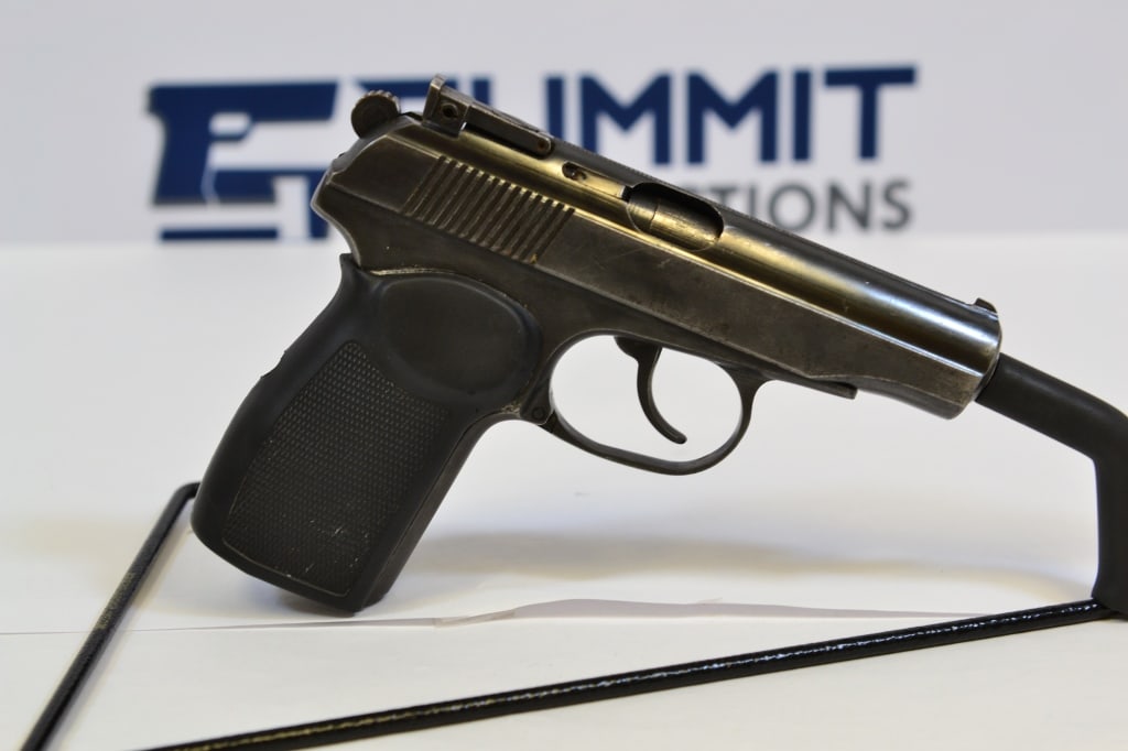 Big Bear Arms IJ70-17A .380 ACP: Up for auction is a Russian Big Bear Arms IJ70-17A semi-auto pistol chambered in .380 ACP. This Makarov spinoff features a 3.75 inch barrel, adjustable rear and fixed front sights, and rubber grips. W