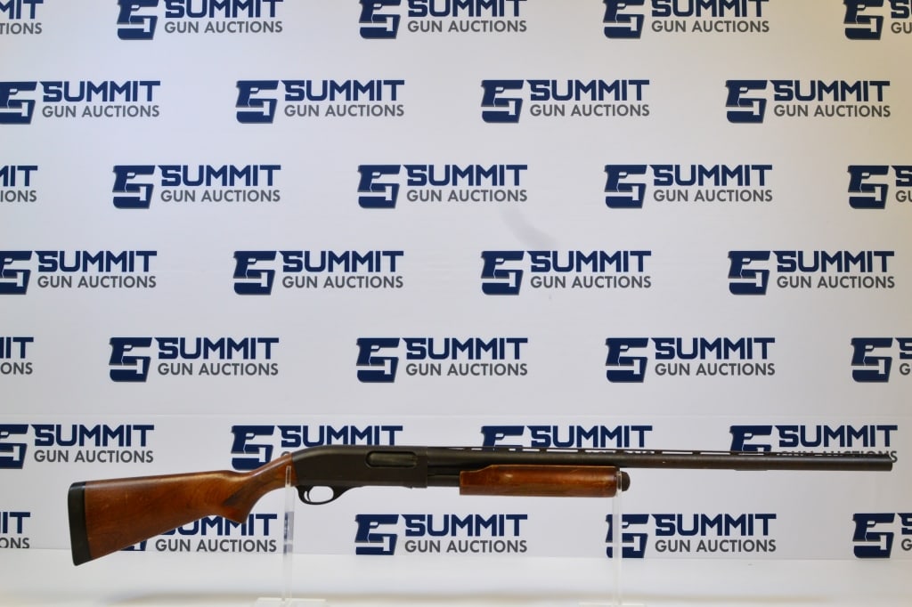 Remington 870 Express Magnum 12ga: This pump action shotgun comes with a front bead sight, rubber butt plate, and shows signs of wear and tear. Rust throughout. Please see photos. - Barrel Length: 27.25 ; SN#:A537107M - Bore: Shiny ; A