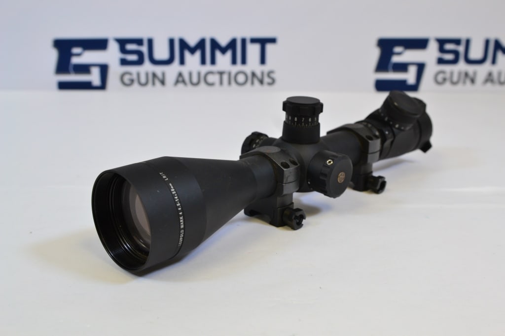Leupold Mark 4 4.5-14x50mm LR/T Scope: The Leupold Mark 4 Long Range Tactical Rifle Scope was designed for military and law enforcement applications with increased elevation adjustment for long range shots. The scope features tall tactical