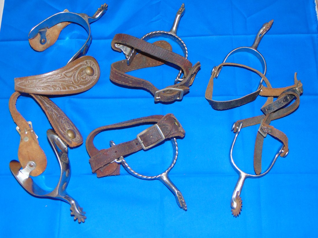 Western Americana Cowboy Spurs, 3 Pairs (1 of 14)