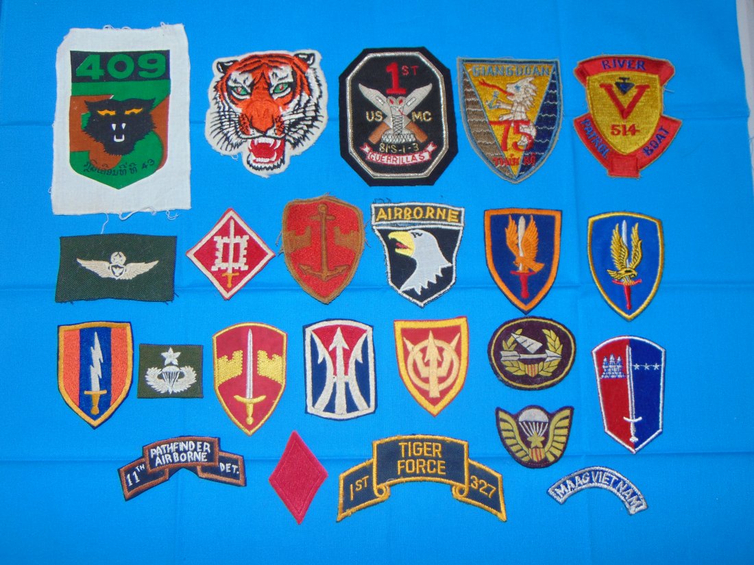 Nice Lot of Korean to Vietnam War Military Patches (1 of 10)