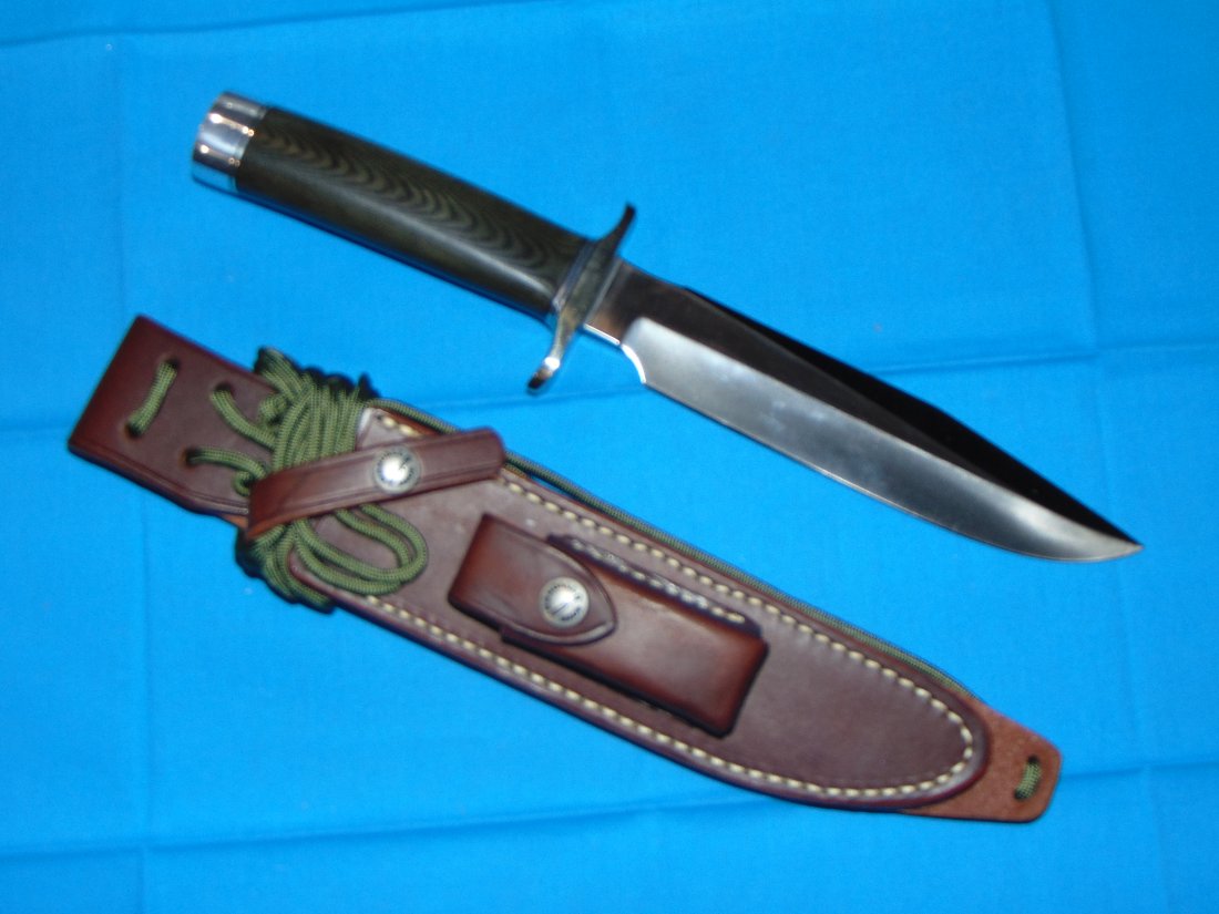 MINT Randall Made Knife, Model 1-7" Micarta w/ Sheath & Stone (1 of 11)