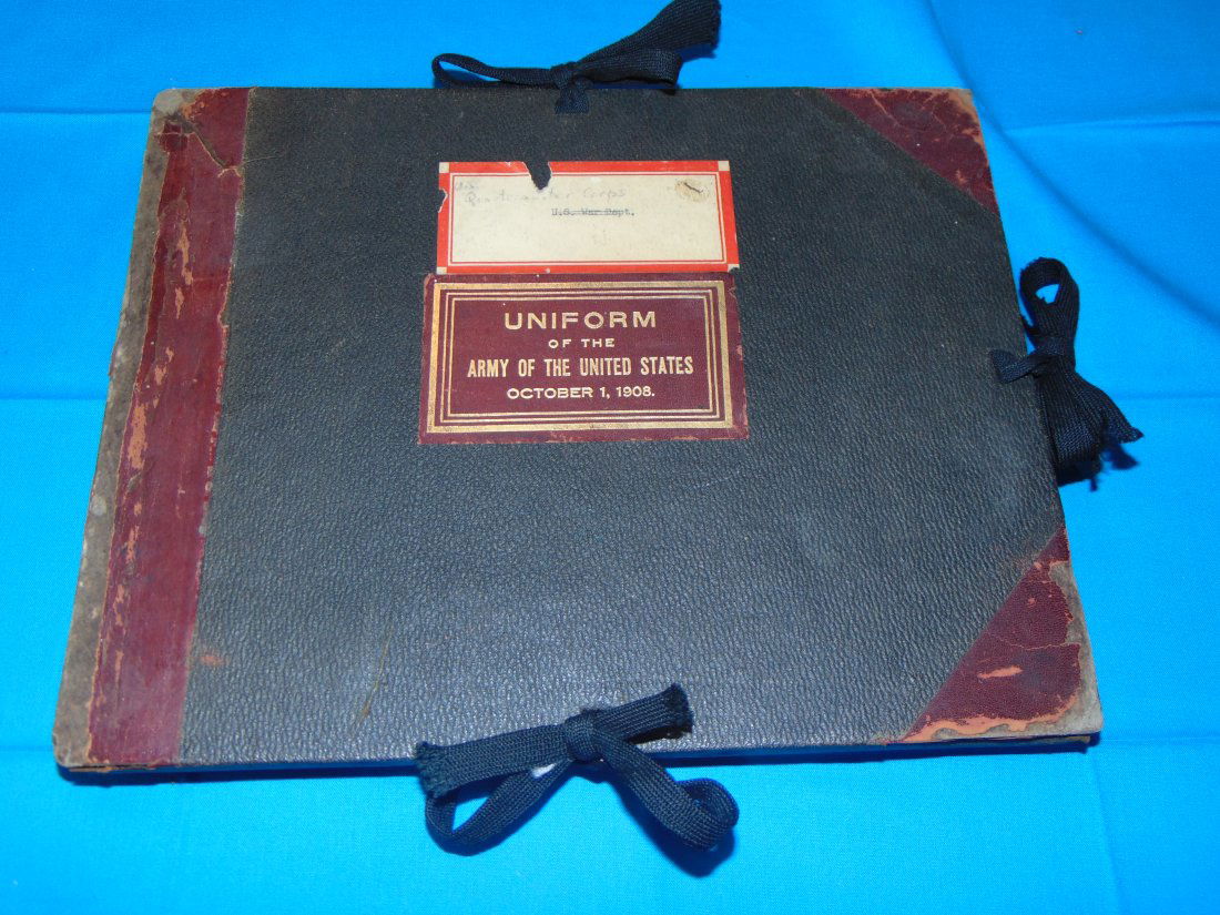 Amazing QM Folio of 143 Color Plates, UNIFORM of the Army of the U.S. 1908 (1 of 13)