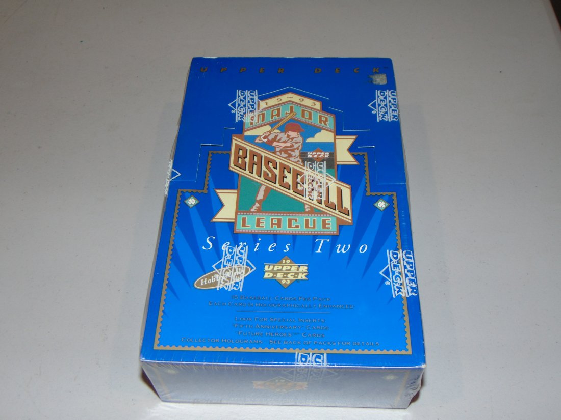 1993 Upper Deck Series Two Baseball Cards, Unopened Box (1 of 6)