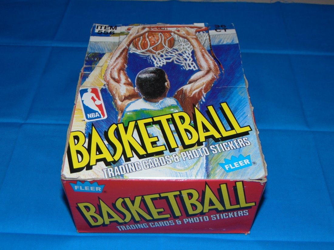 1989 / 90 FLEER Basketball Cards, 36 Sealed Wax Packs w/ Box (1 of 10)