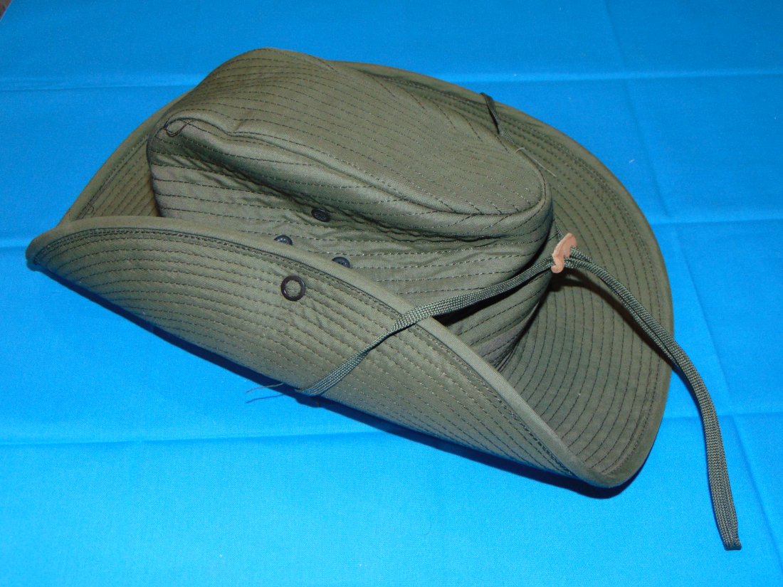 Mint Unissued Vietnam War Air Force Boonie Hat w/ Mosquito Net, 1969 Dated (1 of 7)