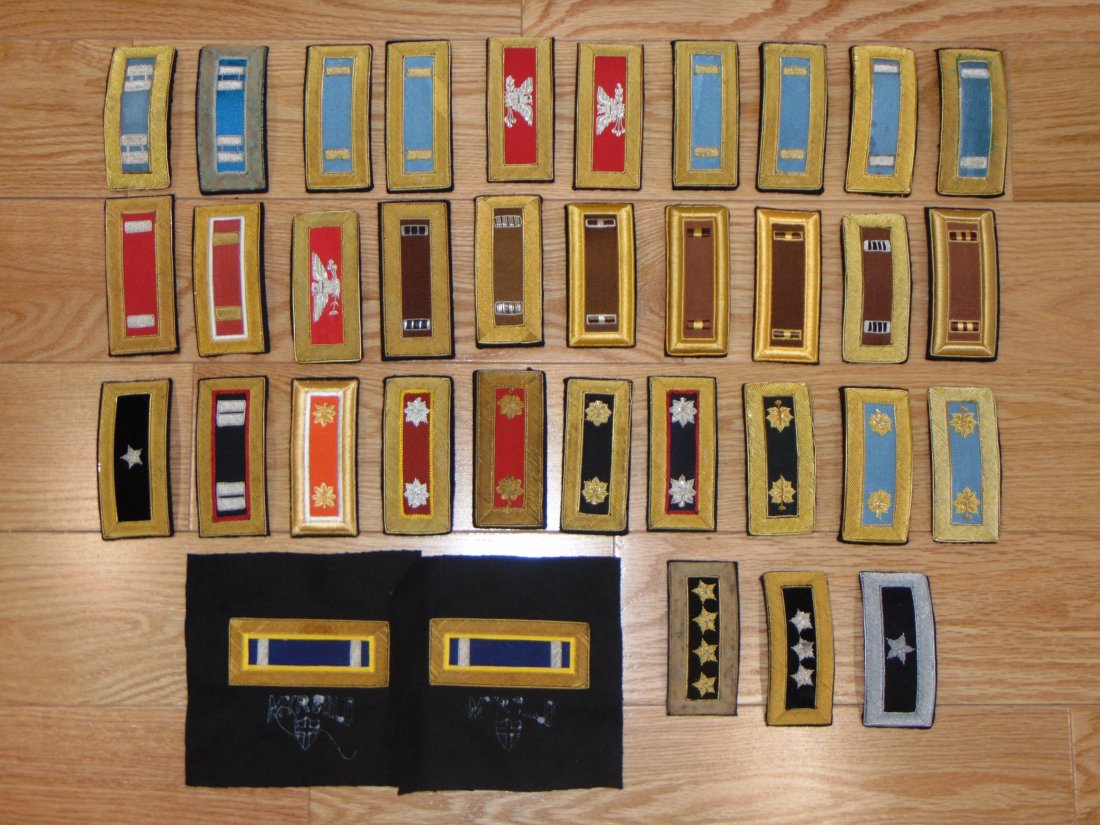 U.S. Officer's Bullion Military Shoulder Board Epaulette Lot (1 of 15)