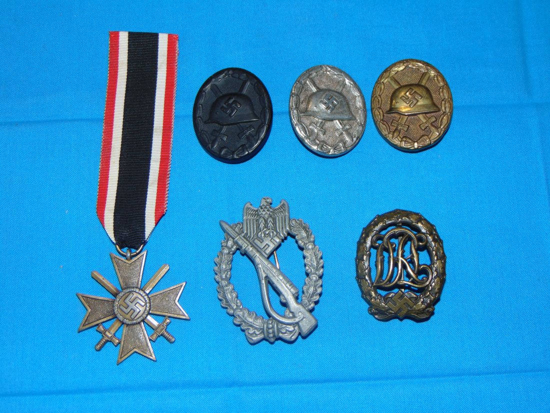 Original WWII German Medal & Badge Lot (1 of 7)