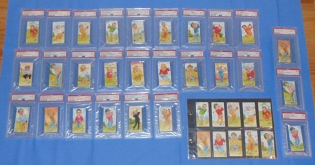 1992 Ritchie & Co. FAIRWAYS FAVOURITES Golf Card Set of 25+, PSA Graded: NICE NEAR COMPLETE SET OF PSA GRADED 1992 RITCHIE FAIRWAYS, JUST MISSING THE GRADED #4, BUT AN UNGRADED COMPLETE SET IS INCLUDED, AS WELL AS 3 GRADED DUPLICATES.
