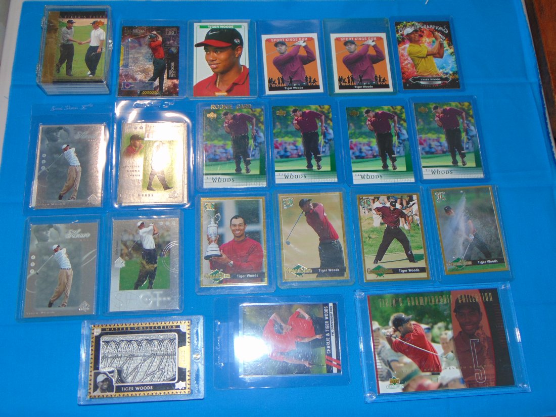 Nice Lot of Ungraded TIGER WOODS Golf Cards (1 of 12)