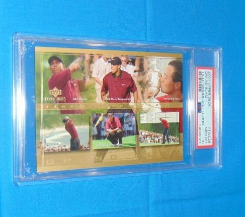 TIGER WOODS 2001 Upper Deck Grand Slam #TWC26, PSA10 (1 of 4)
