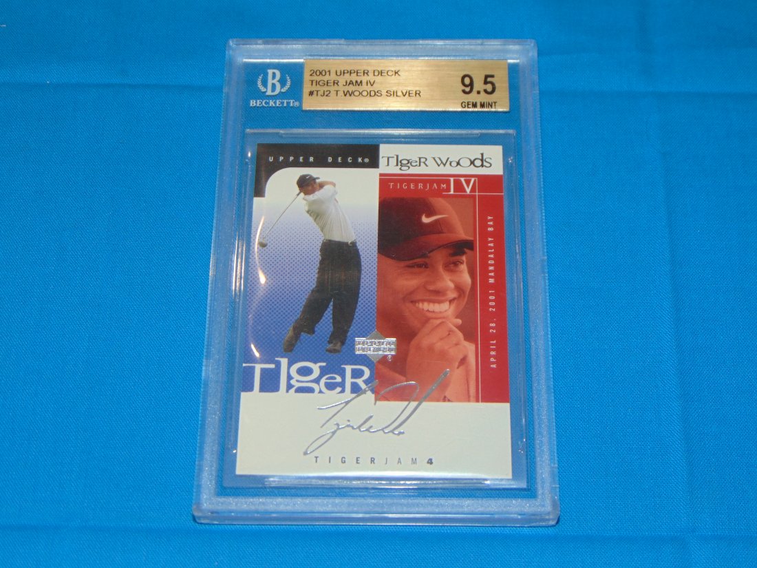 TIGER WOODS 2001 Upper Deck TIGERJAM IV #TJ2, BGS9.5 (1 of 3)