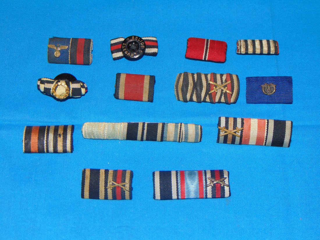 WWII German Medal RIBBON BAR Lot (1 of 2)
