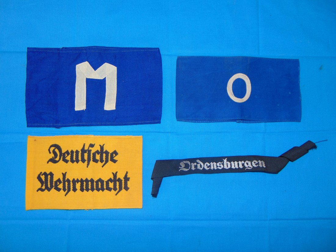 WWII German Armbands & Cuff Title Lot (1 of 7)