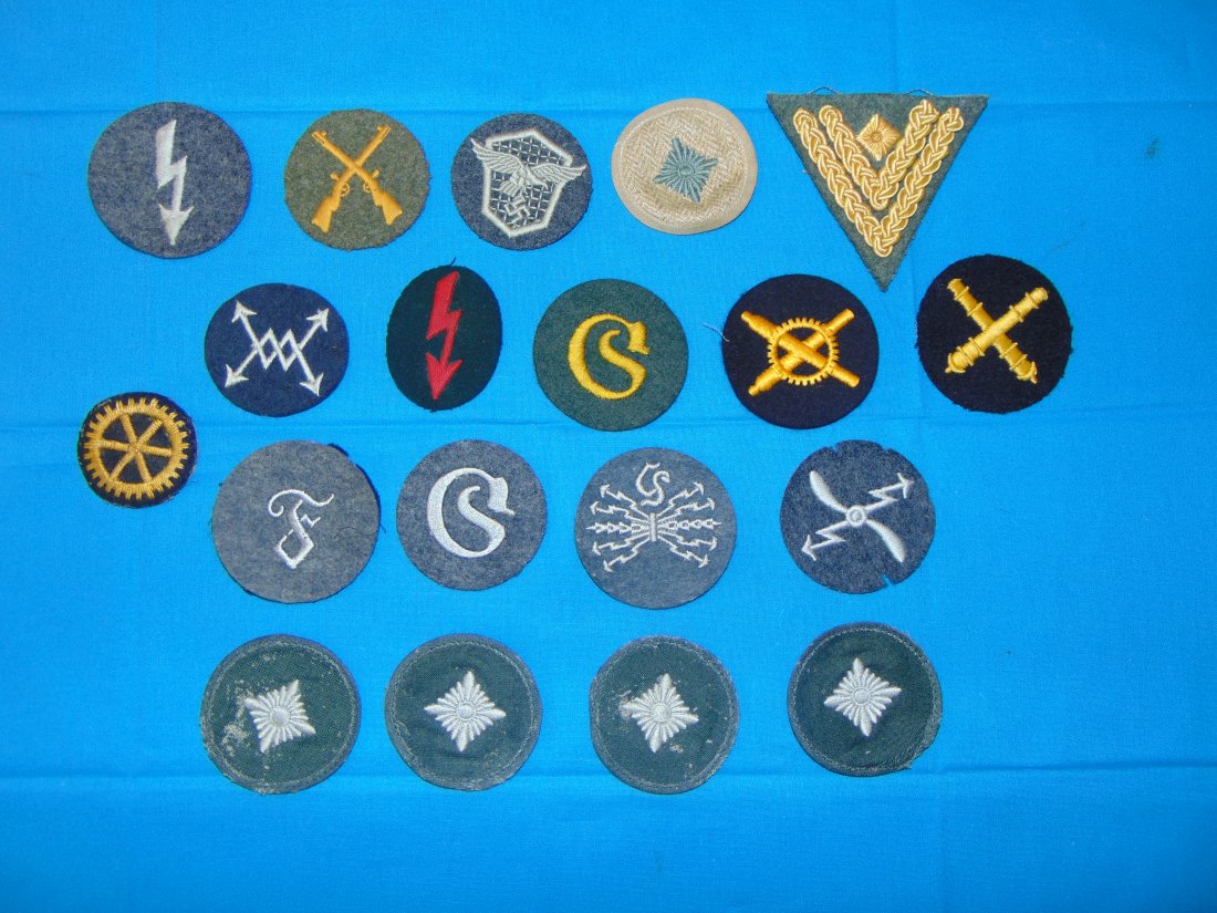 WWII German Rank & Trade Patch Insignia Lot (1 of 6)