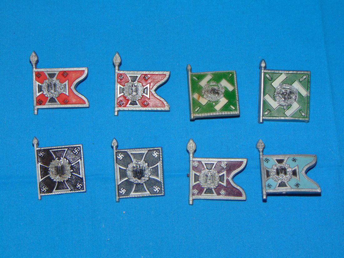 WWII German Flag Standarte Toy Tinnies Lot (1 of 4)