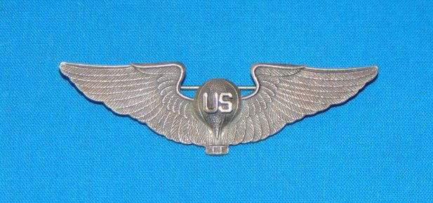 Rare WWI - Pre-WWII Balloon Pilot's Wing, Sterling (1 of 6)