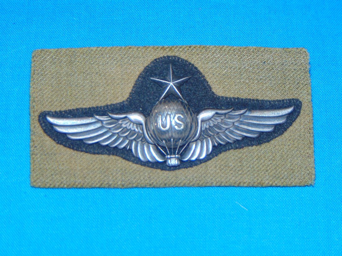 Rare & Superb WWI - Pre-WWII Balloon Pilot's Wing, Named to Major (1 of 9)