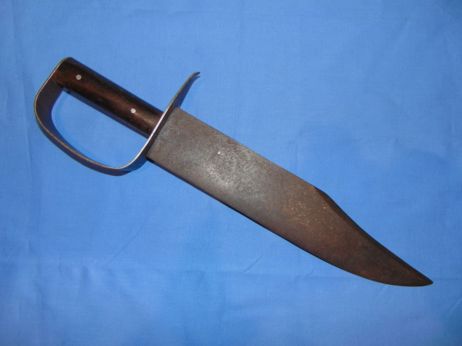 Large Clip Point D-Guard Bowie Knife (1 of 11)