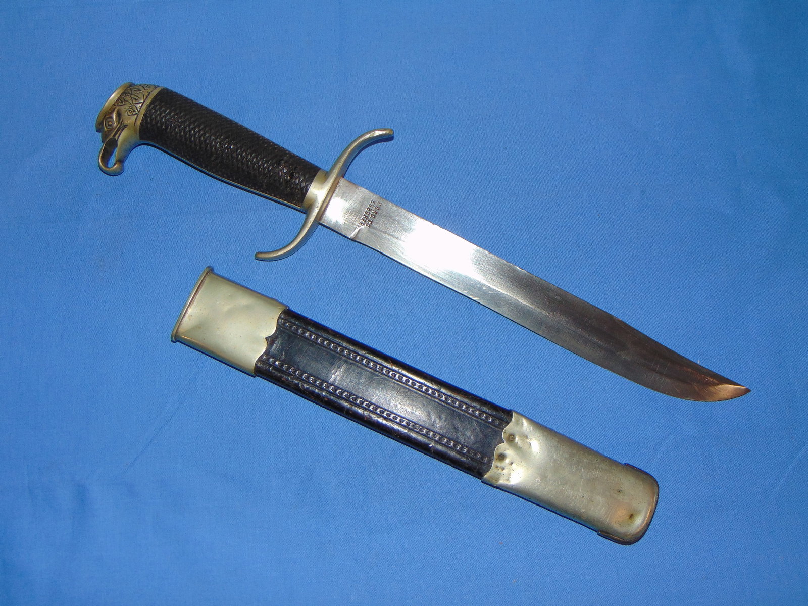 Cuban Rebellion Eagle Pommel Clip Point Bowie Knife Elberfeld No.877C Collins Legitimus ? (1 of 14)