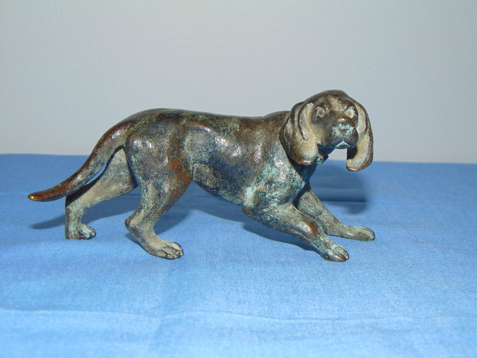 Austrian Cold Bronze Statue of a Hound Dog (1 of 6)