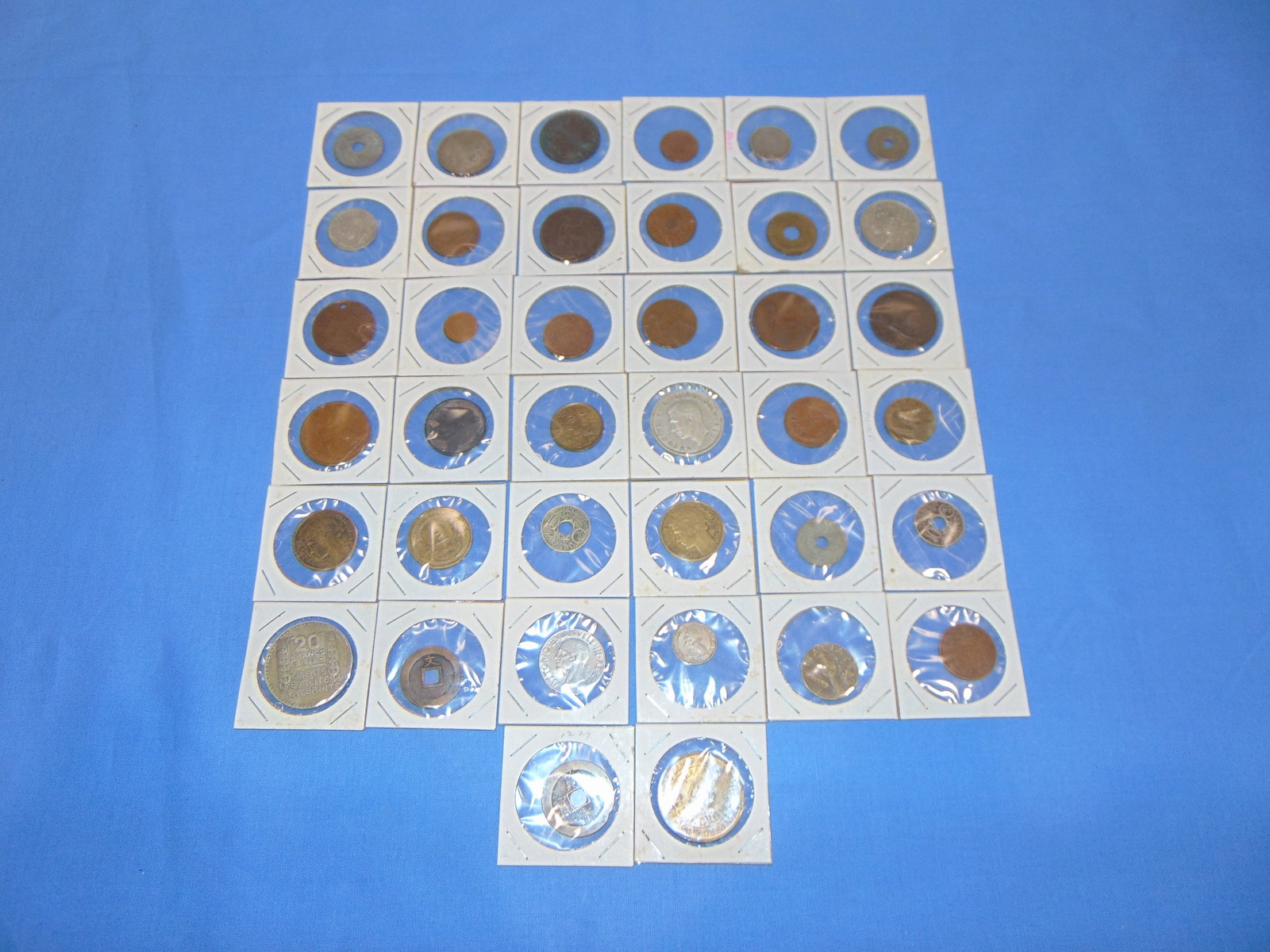 WWII-Korea GI Estate Bringback Lot of Foreign Coins, Europe & Asia: NICE LOT OF GI BRINGBACK SOUVENIR COINS.
