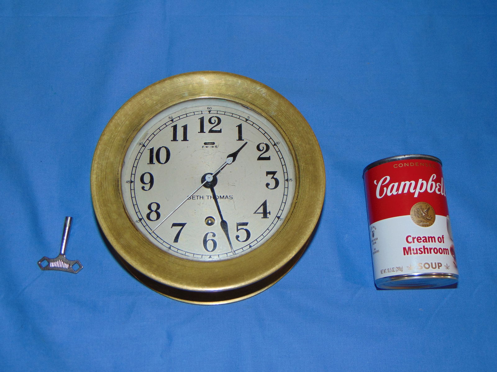 WWII Ships Deck Clock, Brass SETH THOMAS (1 of 5)