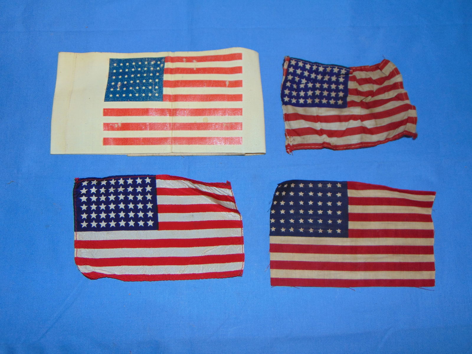 WWII D-DAY Invasion Armband Uniform 48 Star Flag Patch Lot (1 of 6)