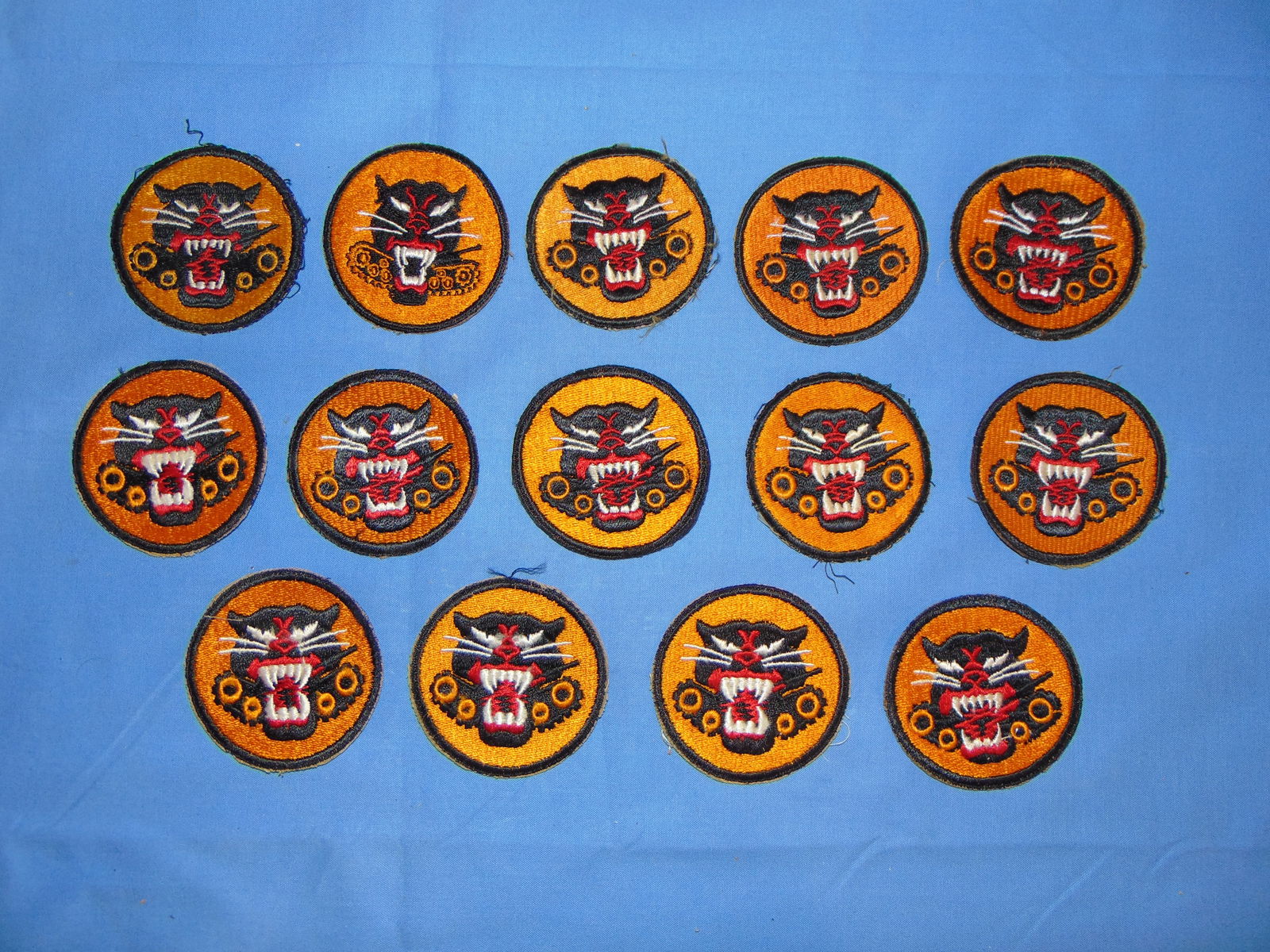 WWII Tank Destroyer Unit Patch Lot, NO GLOW (1 of 4)