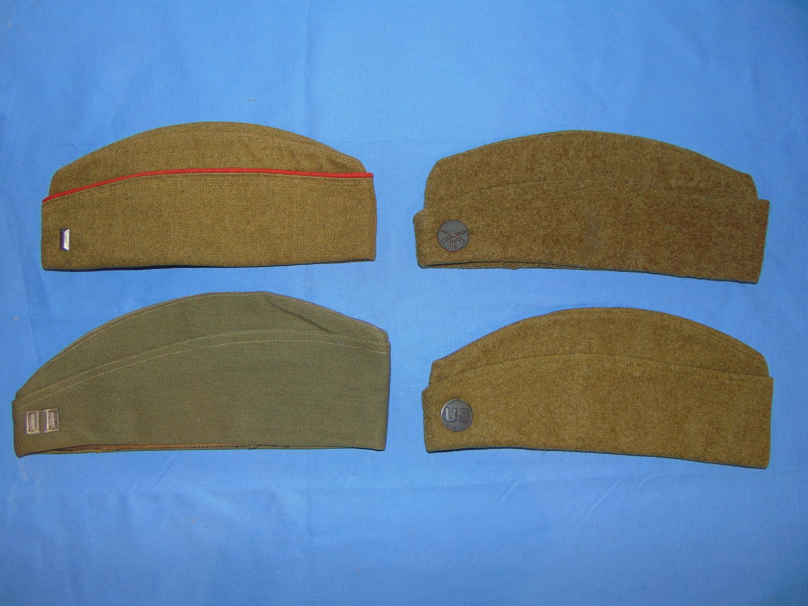 WWI Overseas / Garrison Cap Hat Lot (1 of 6)