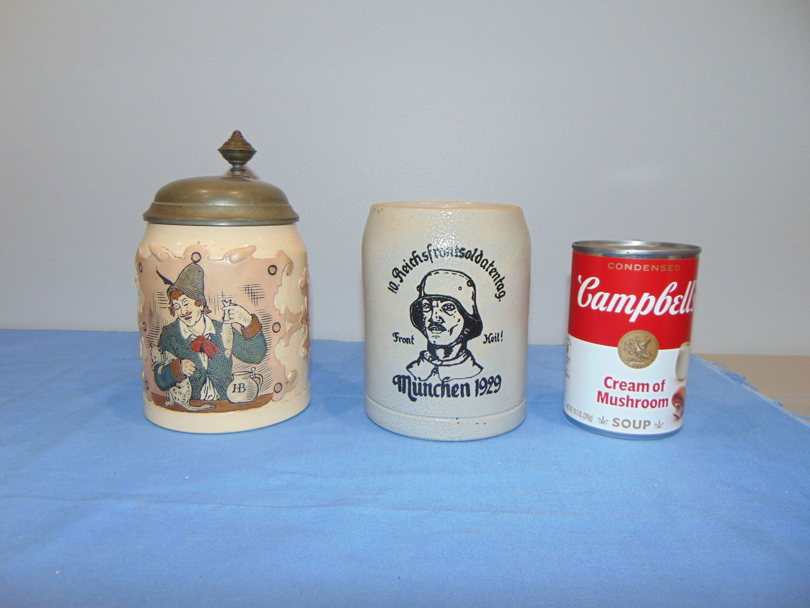 Antique German Beer Stein Pair (1 of 6)