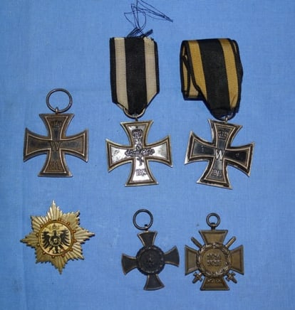 WWI German Iron Cross & Medal Lot (1 of 6)