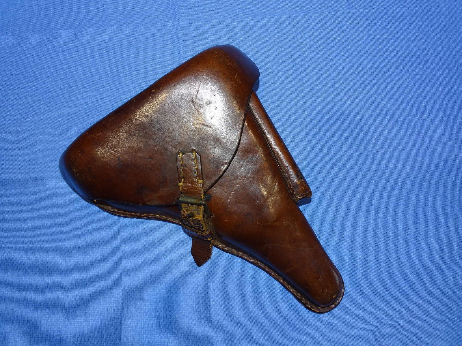 Nice WWI German Luger Holster, 1918 Dated, Crown I. & Unit Marked (1 of 10)