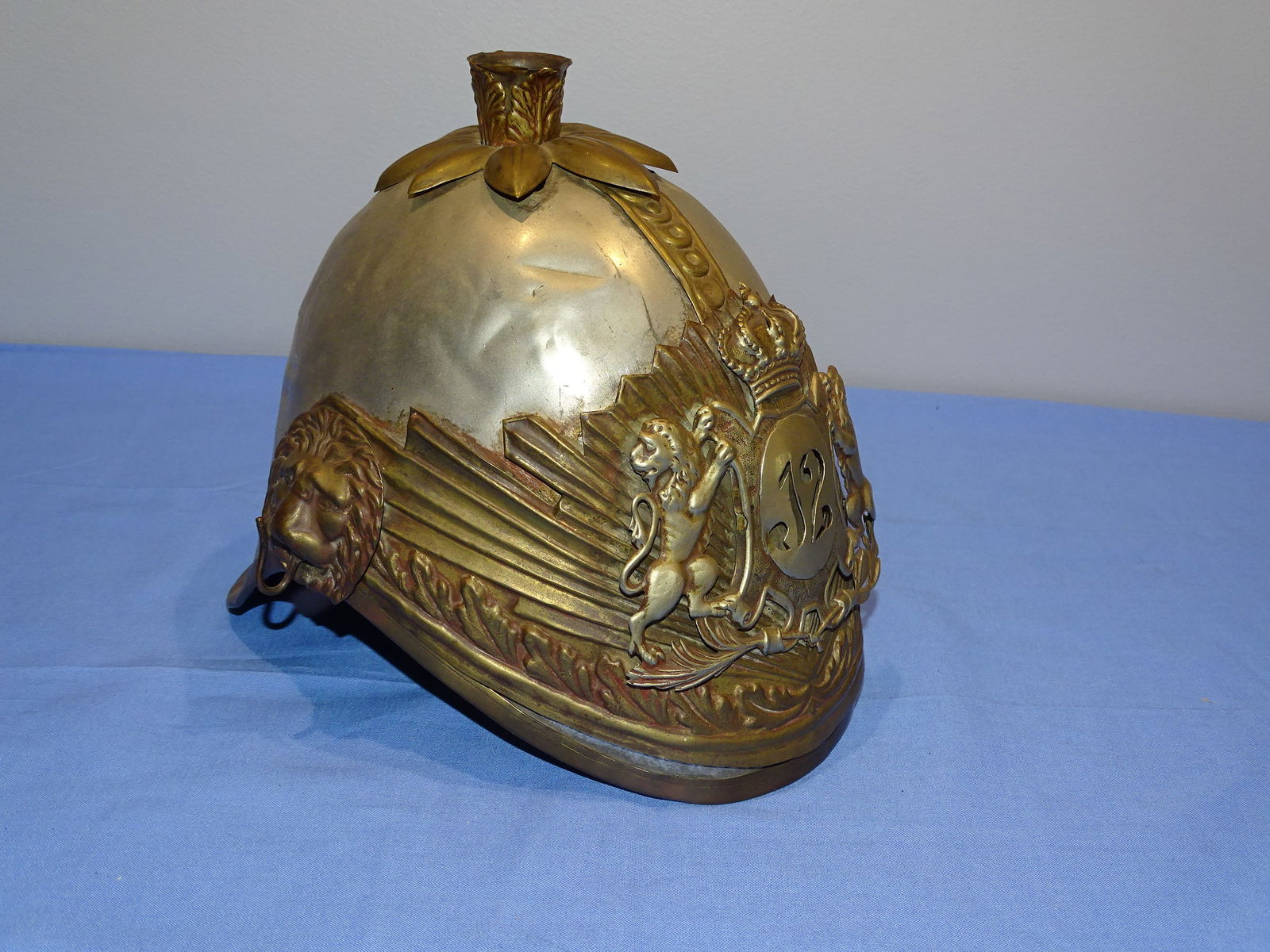 WWI Era French 12th Regiment Parade Helmet Shako (1 of 9)