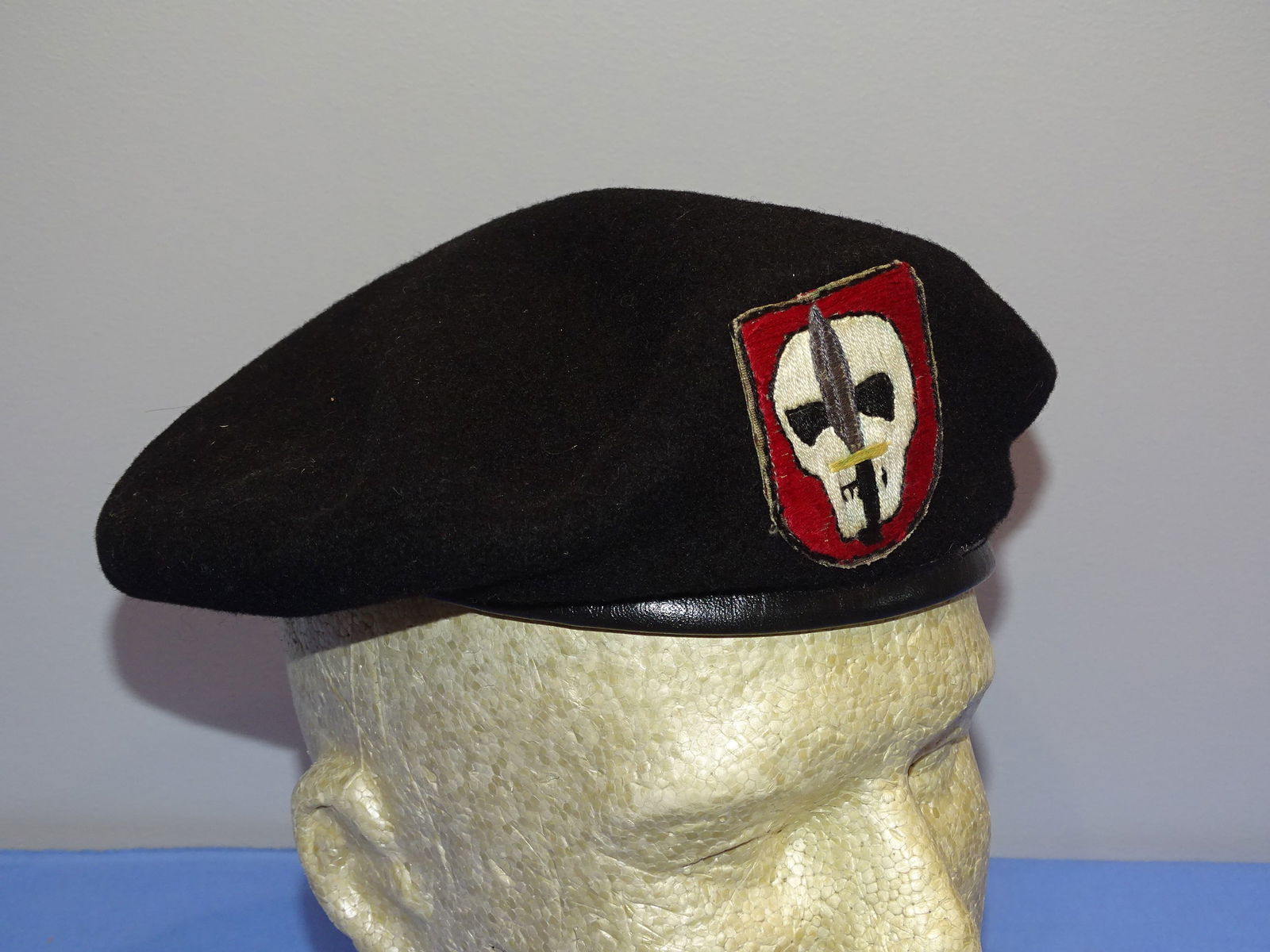 Vietnam War Era Special Forces LRRP LRDK Patched Beret (1 of 9)