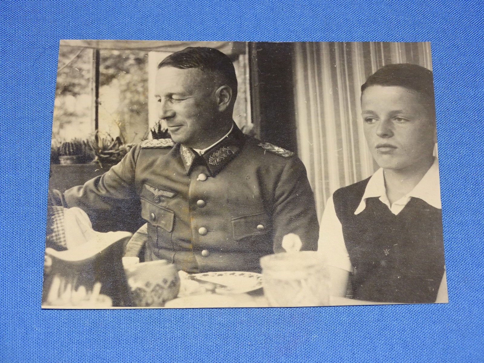 Nice Candid Photograph of WWII German Field Marshall Erwin & Manfred Rommel (1 of 4)