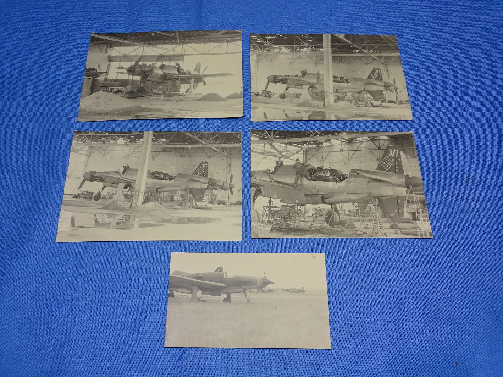 Nice Lot of 5 Photographs RPPC of WWII German Dornier Do-335 Aircraft at Oberpfaffenhofen (1 of 13)