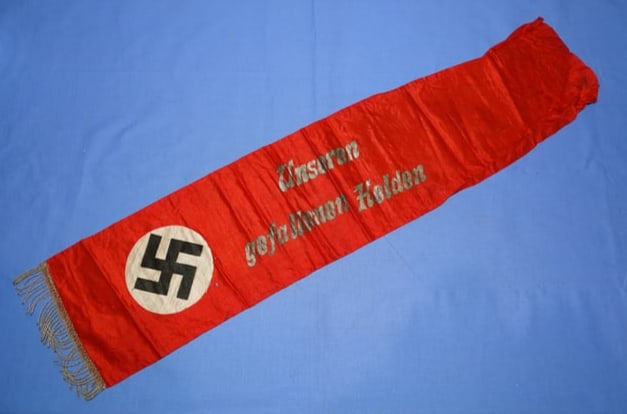 WWII German NSDAP Funeral Sash (1 of 8)
