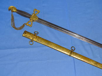Fantastic N. P. Ames Presentation Militia Silver Hilt Sword, General & R.I. Governor Gibbs, 1821-24