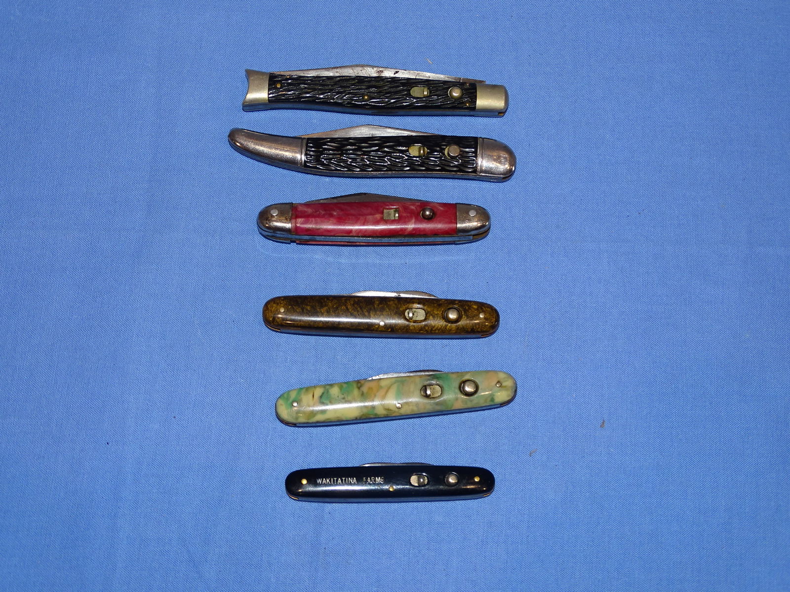 Lot of Vintage Switchblade Pocket Knives, Schrade (1 of 8)