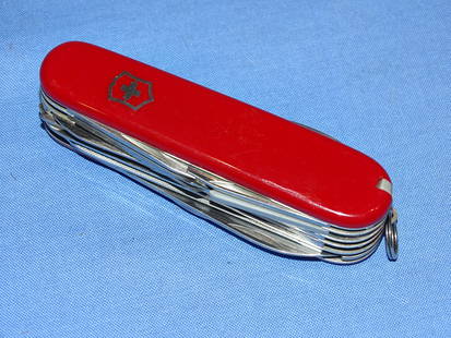 Victorinox Swiss Army, 15 Blade / Tool Officer Model Knife: NICE 15 TOOL SWISS ARMY OFFICER, MINT.