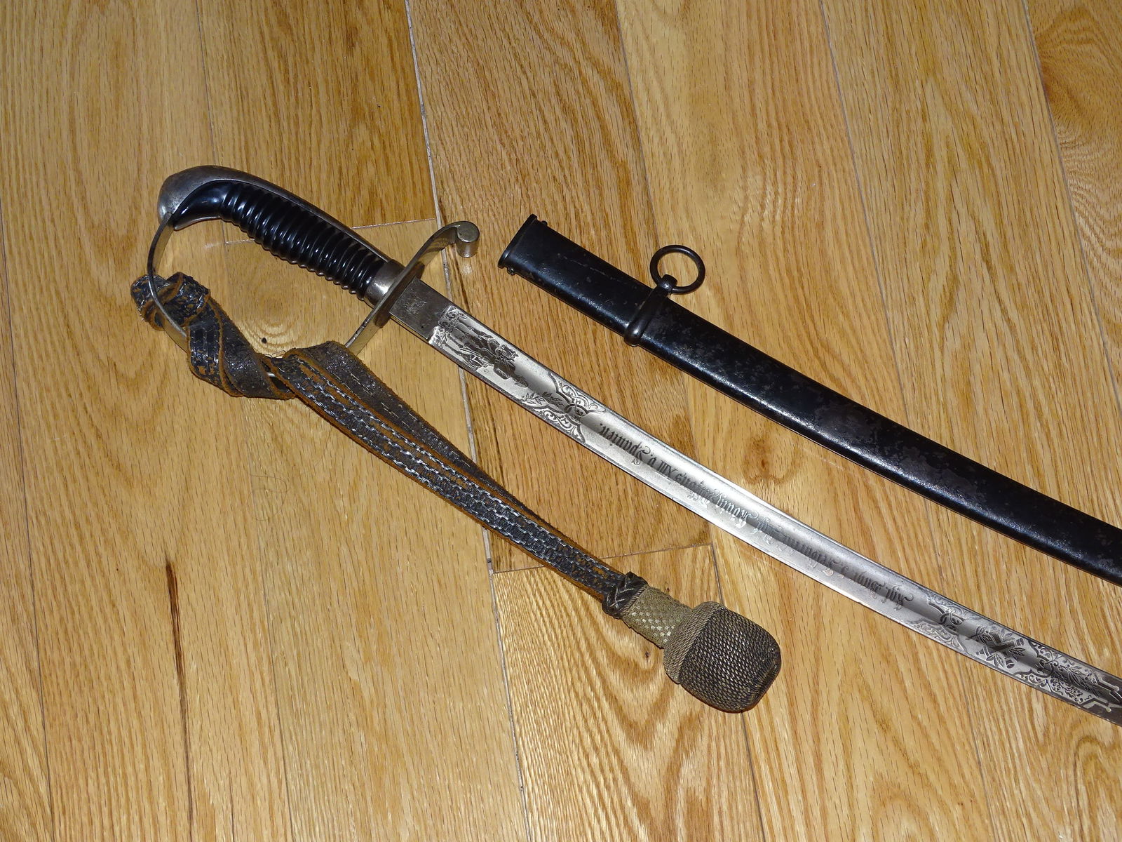 Imperial - WWI German Triple Engraved, Regimental Unit Marked Sword, WKC (1 of 14)